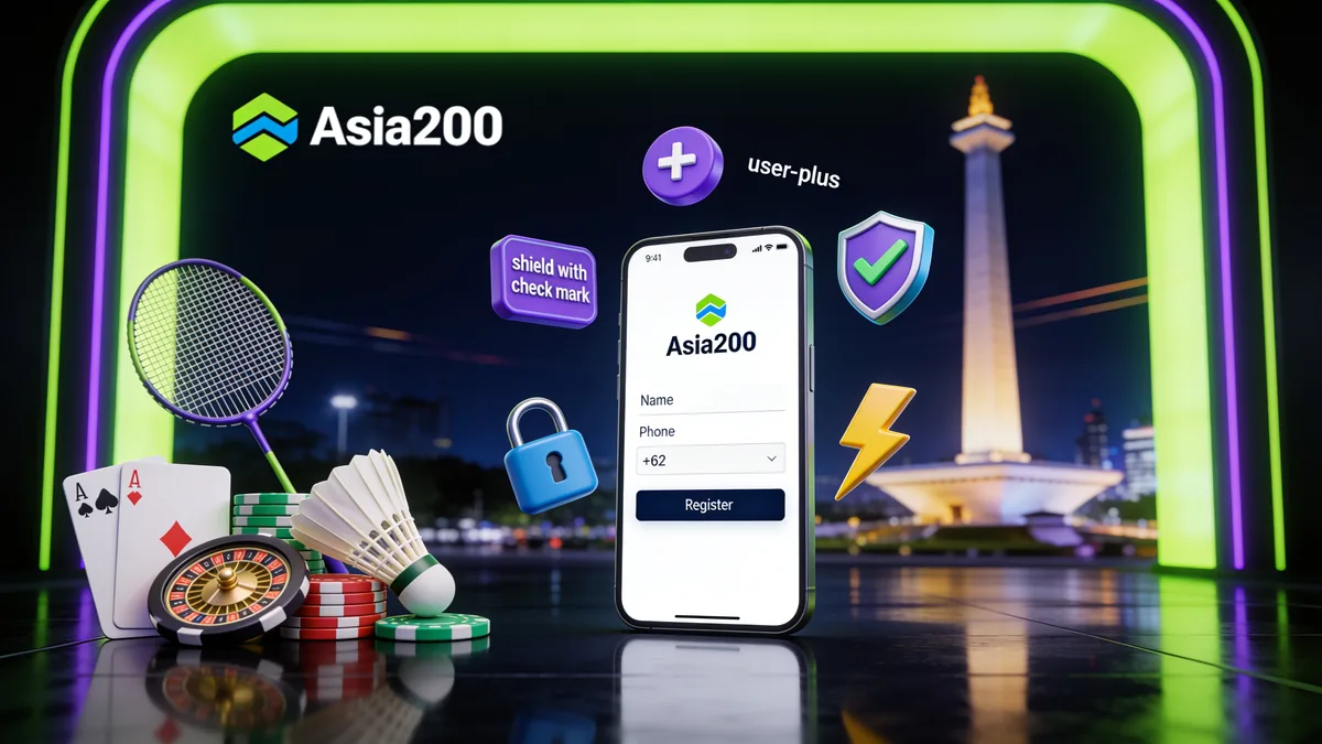 Cara Login ASIA200 dan Akses ke Situs Resmi: panduan asia200 untuk pemain di Indonesia